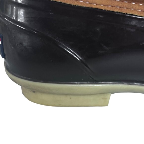 Tommy Hilfiger Womens Casey Duck Boots Brown Leather Waterproof Size 9 - Picture 9 of 11